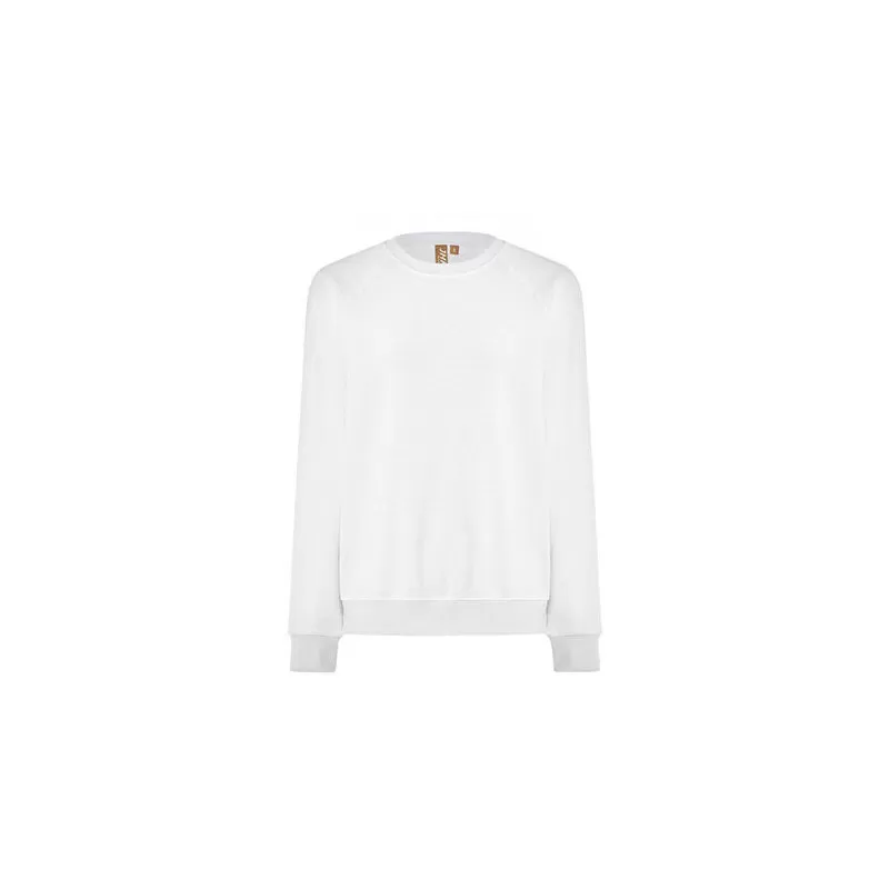 Sweat-shirt col rond en coton biologique et polyester recyclé, 275 g/m²