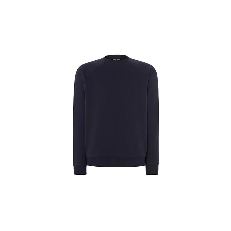Sweat-shirt col rond en coton biologique et polyester recyclé, 275 g/m²