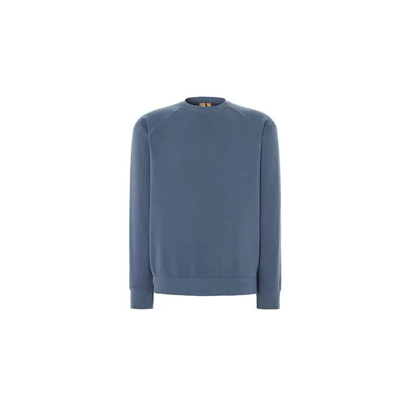 Sweat-shirt col rond en coton biologique et polyester recyclé, 275 g/m²