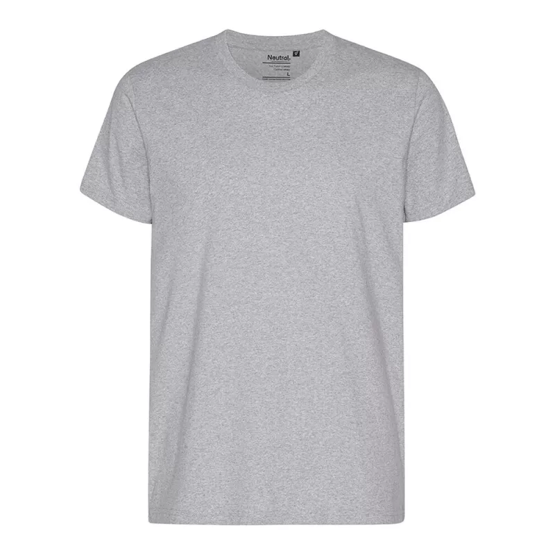 Tee-shirt en coton recyclé col rond, manches courtes, 180 g/m²