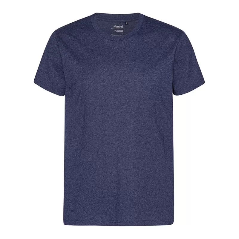 Tee-shirt en coton recyclé col rond, manches courtes, 180 g/m²