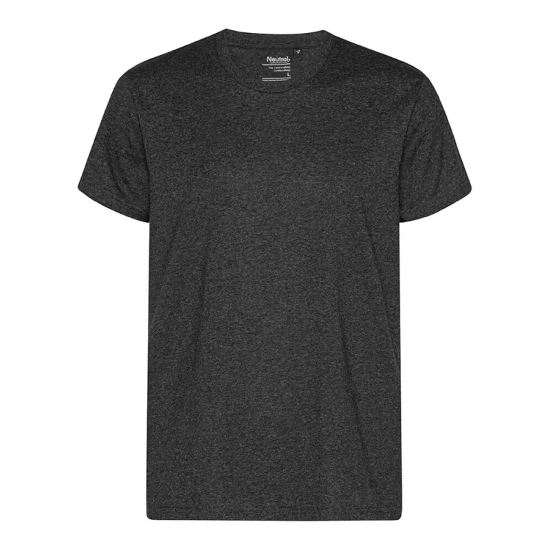 Tee-shirt en coton recyclé col rond, manches courtes, 180 g/m²