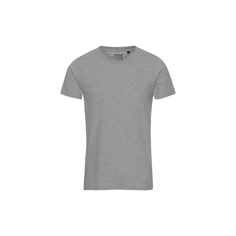 Tee-shirt en coton recyclé col rond, manches courtes, 180 g/m²