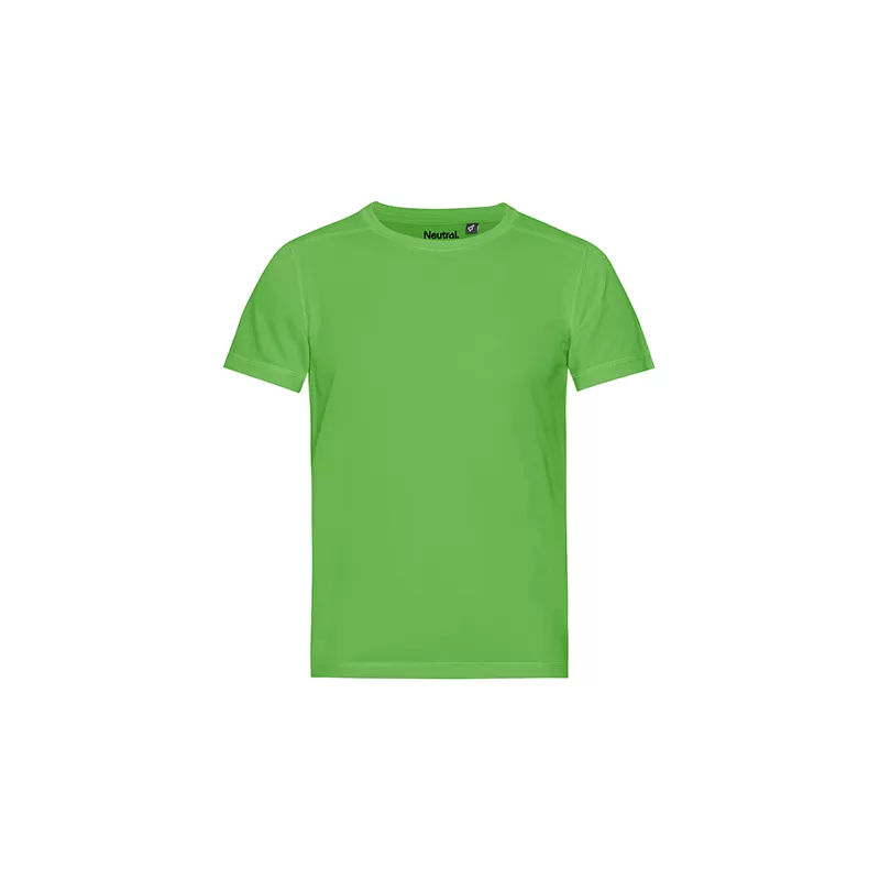 T-shirt enfant respirant en polyester recyclé, séchage rapide, 155 g/m²