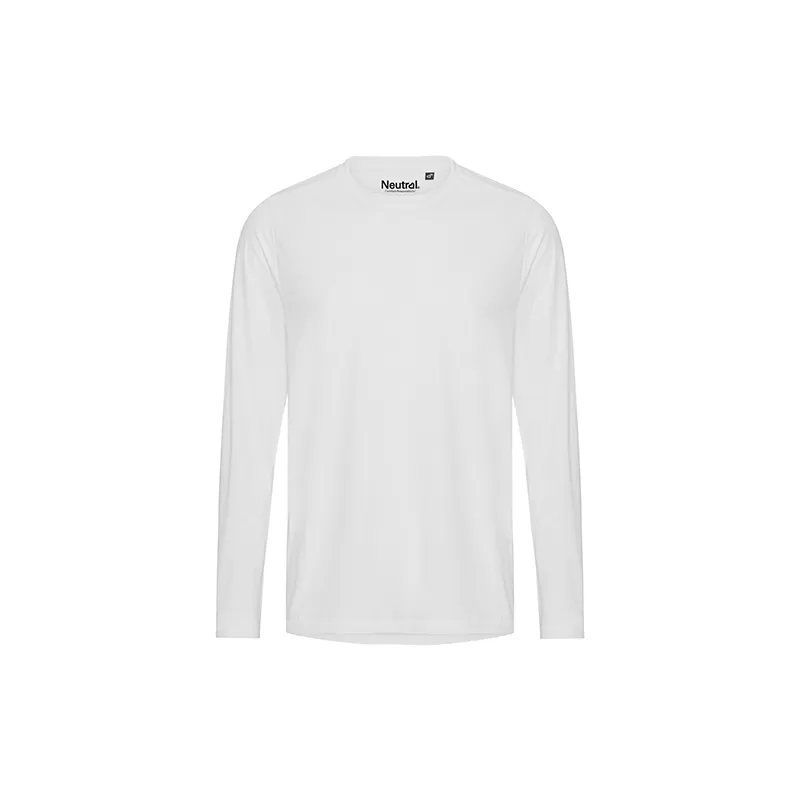 T-shirt de sport manches longues en polyester recyclé, séchage rapide, 155 g/m²