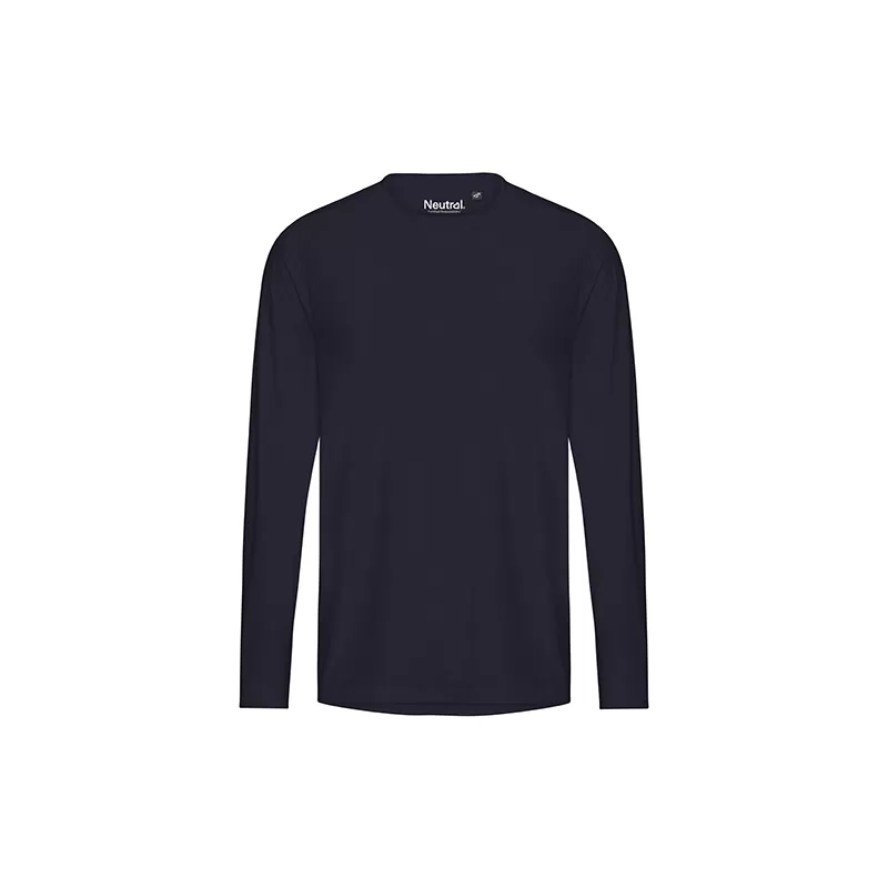 T-shirt de sport manches longues en polyester recyclé, séchage rapide, 155 g/m²