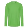 T-shirt de sport manches longues en polyester recyclé, séchage rapide, 155 g/m²