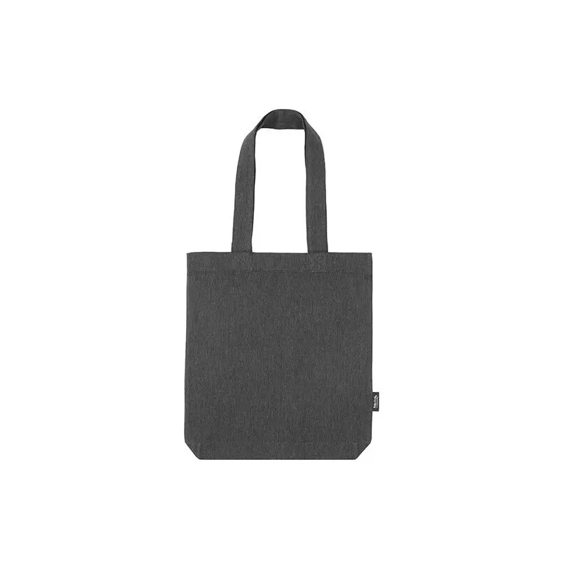 Sac shopping anses longues en sergé recyclé coton et polyester, 210 g/m²