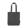 Sac shopping anses longues en sergé recyclé coton et polyester, 210 g/m²
