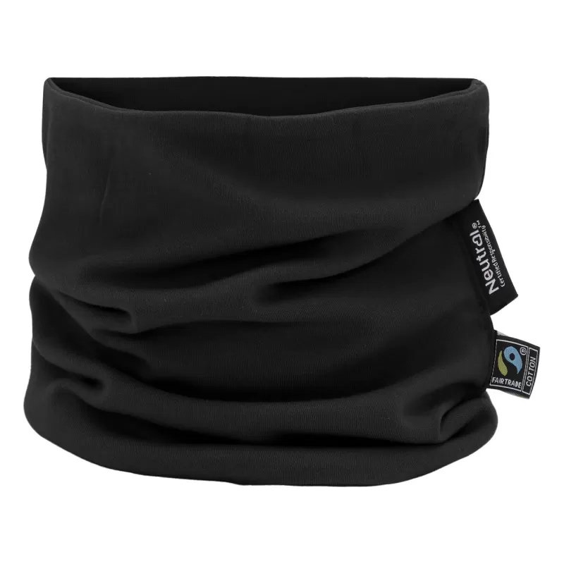 Tour de cou Snood doublé en coton organique, maille Interlock, 200 g/m²