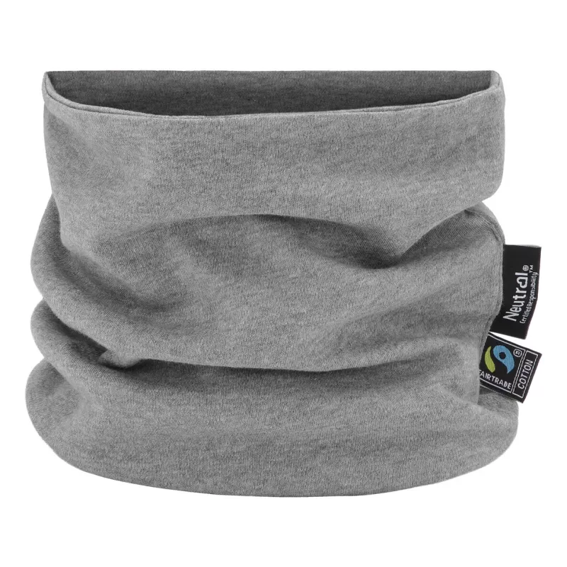 Tour de cou Snood doublé en coton organique, maille Interlock, 200 g/m²
