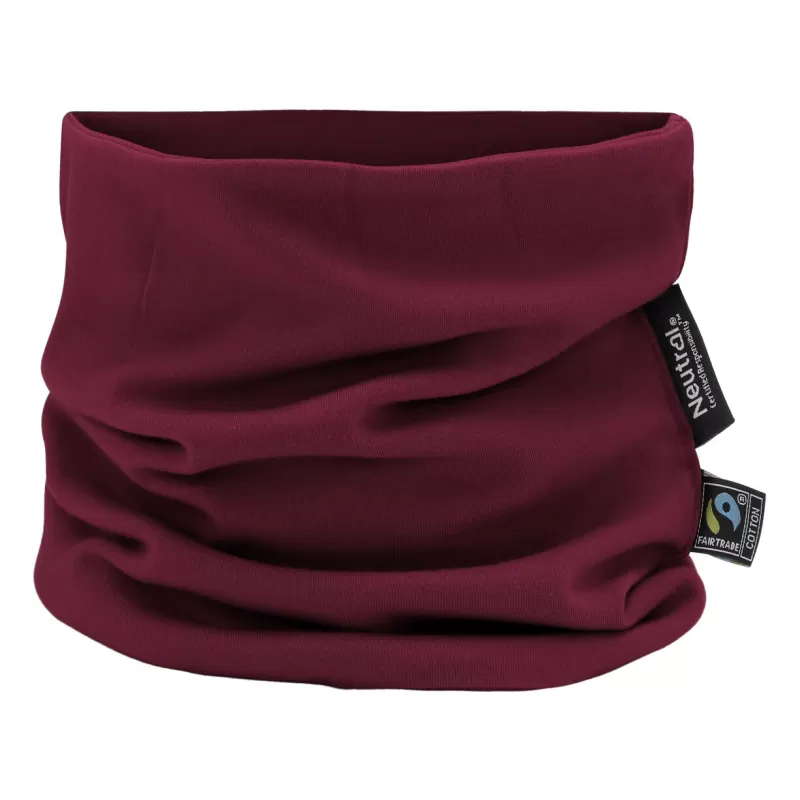 Tour de cou Snood doublé en coton organique, maille Interlock, 200 g/m²