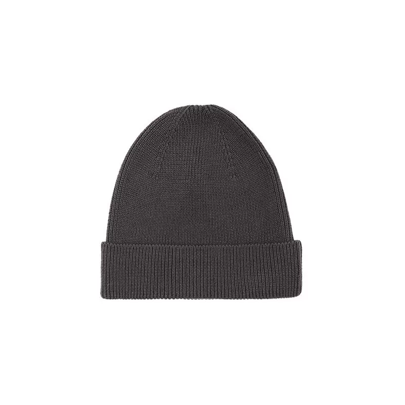Bonnet à revers en coton biologique brossé, double couche