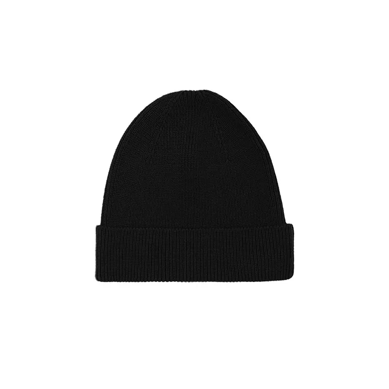 Bonnet à revers en coton biologique brossé, double couche