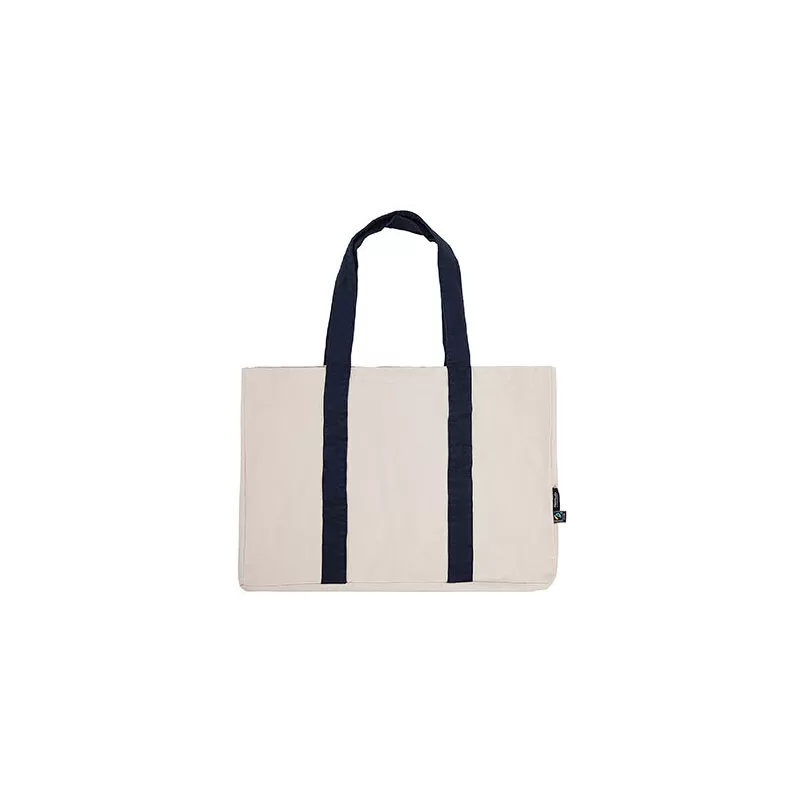 Sac de plage en coton organique Fairtrade, sangles multifonctionnelles, 300 g/m²