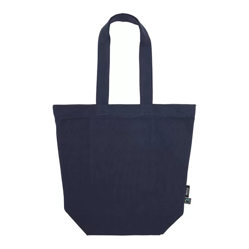 Sac shopping en coton organique avec fermeture zippée, 300 g/m²
