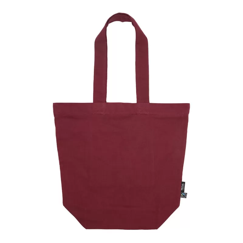 Sac shopping en coton organique avec fermeture zippée, 300 g/m²
