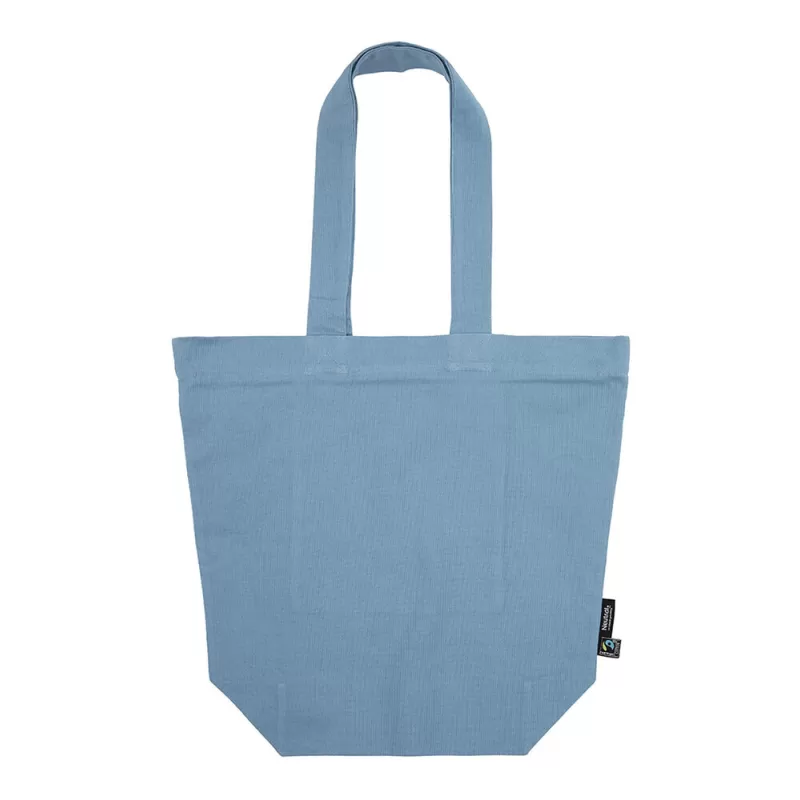 Sac shopping en coton organique avec fermeture zippée, 300 g/m²