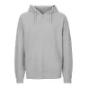 Sweat à capuche zippé en coton biologique Tiger, intérieur brossé, 300 g/m²