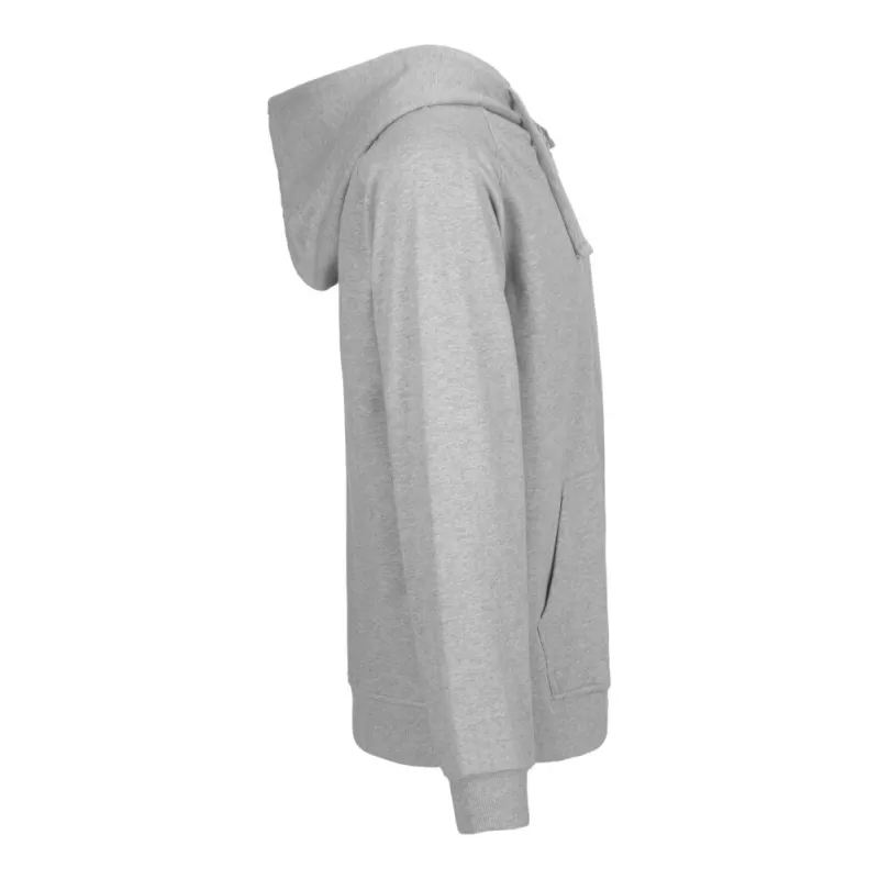 Sweat à capuche zippé en coton biologique Tiger, intérieur brossé, 300 g/m²