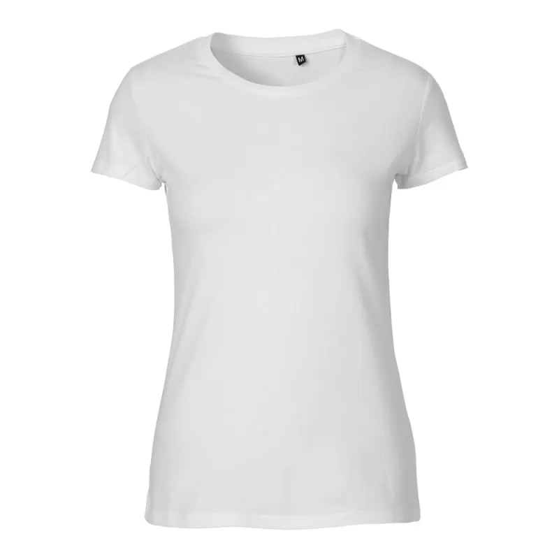 Tee-shirt femme en coton biologique Tiger col rond, coupe moderne, 155 g/m²