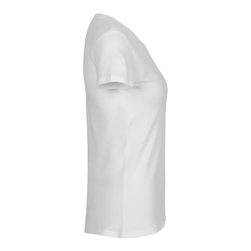 Tee-shirt femme en coton biologique Tiger col rond, coupe moderne, 155 g/m²