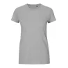 Tee-shirt femme en coton biologique Tiger col rond, coupe moderne, 155 g/m²
