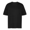 T-shirt oversize coton organique, coupe ample, col rond, manches droites, 220 g/m²