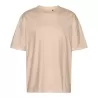 T-shirt oversize coton organique, coupe ample, col rond, manches droites, 220 g/m²