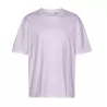 T-shirt oversize coton organique, coupe ample, col rond, manches droites, 220 g/m²