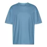 T-shirt oversize coton organique, coupe ample, col rond, manches droites, 220 g/m²