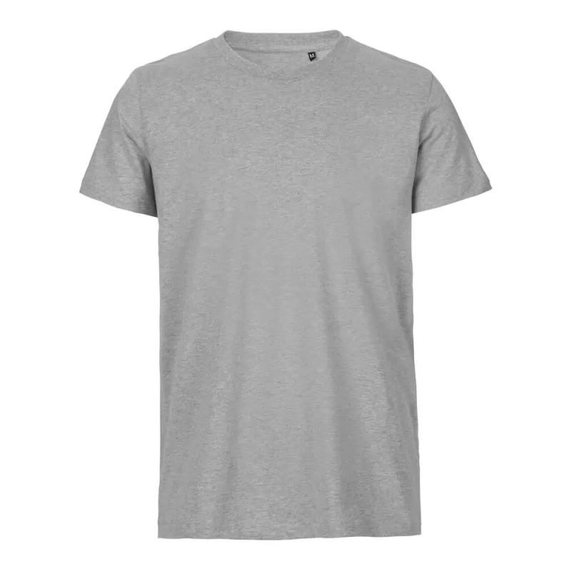 Tee-shirt moderne en coton biologique Tiger col rond, manches courtes, 155 g/m²