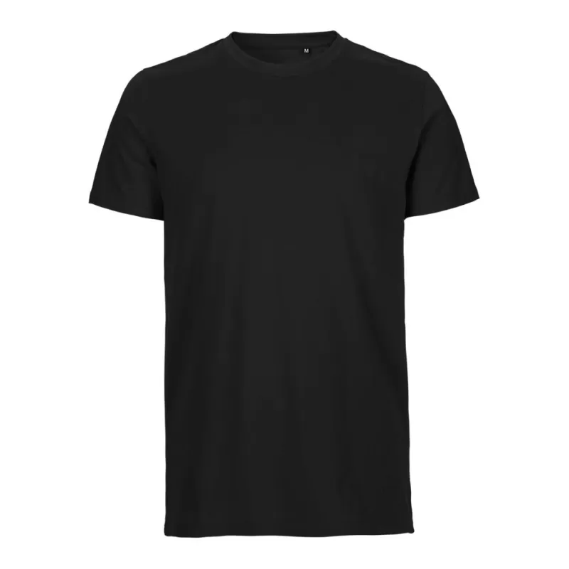 Tee-shirt moderne en coton biologique Tiger col rond, manches courtes, 155 g/m²