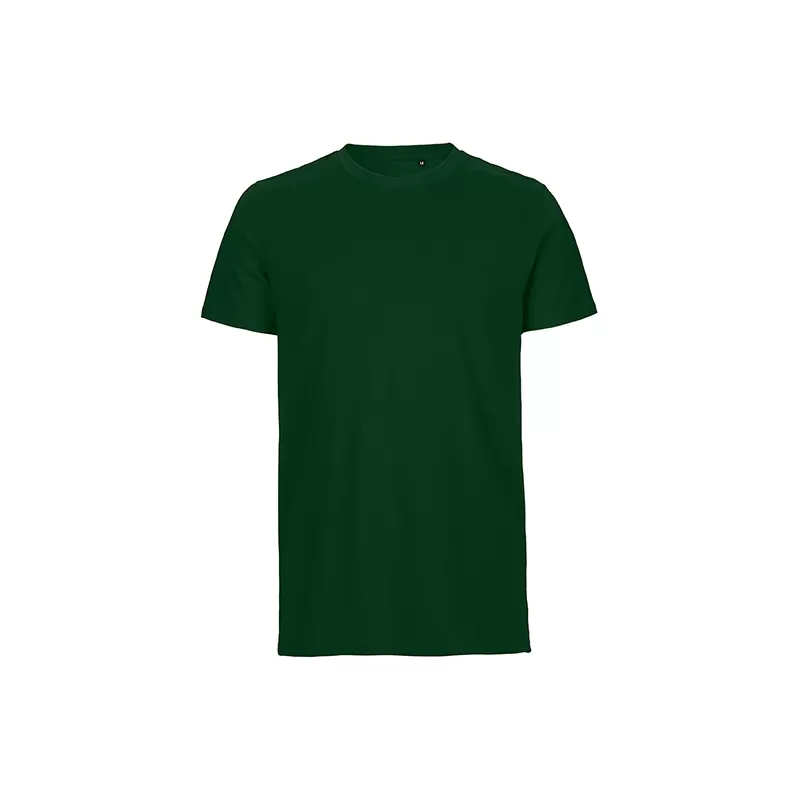 Tee-shirt moderne en coton biologique Tiger col rond, manches courtes, 155 g/m²