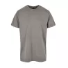 T-shirt décoloré, coupe classique, manches droites, en coton, 180 g/m²