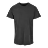 T-shirt décoloré, coupe classique, manches droites, en coton, 180 g/m²