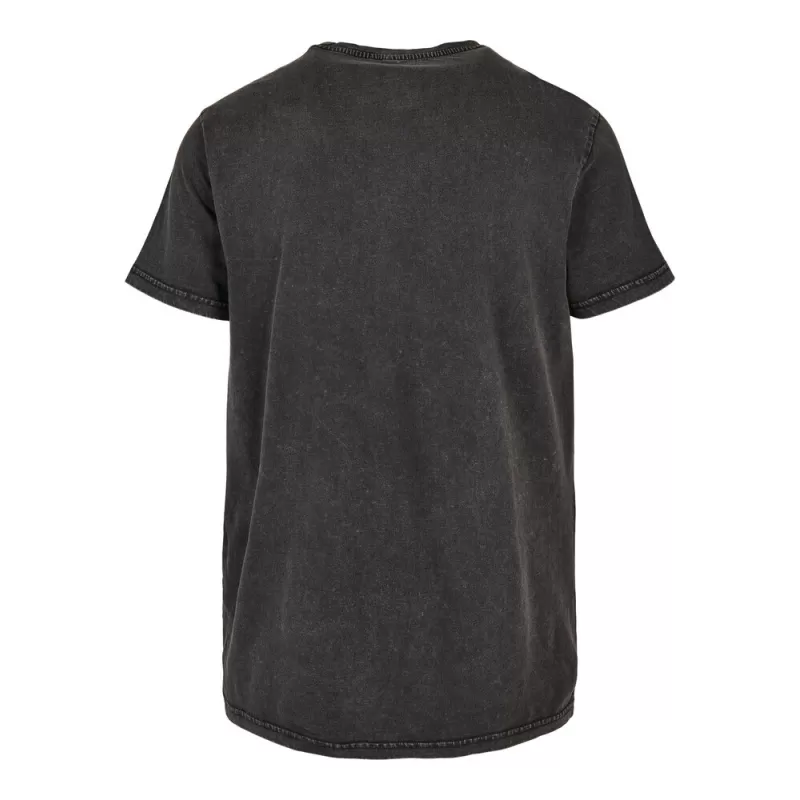 T-shirt décoloré, coupe classique, manches droites, en coton, 180 g/m²