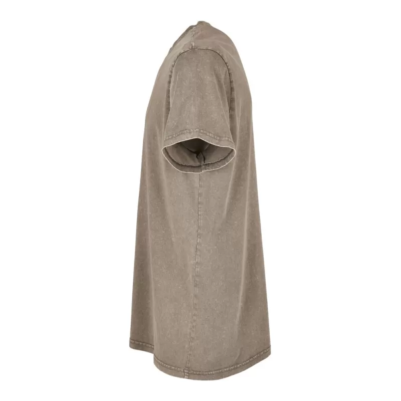 T-shirt décoloré, coupe classique, manches droites, en coton, 180 g/m²