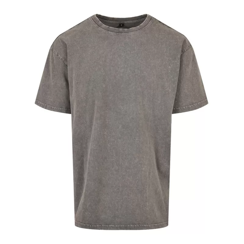 T-shirt homme décoloré, coupe ample, épaules tombantes, en coton, 240 g/m²