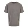 T-shirt homme décoloré, coupe ample, épaules tombantes, en coton, 240 g/m²