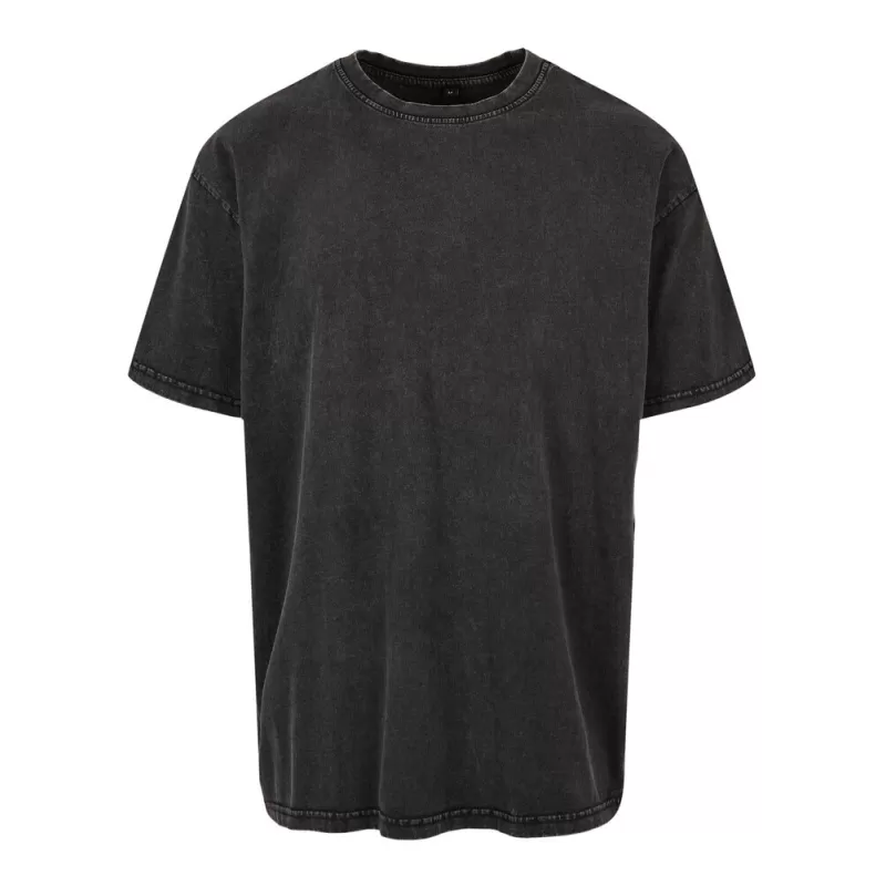 T-shirt homme décoloré, coupe ample, épaules tombantes, en coton, 240 g/m²