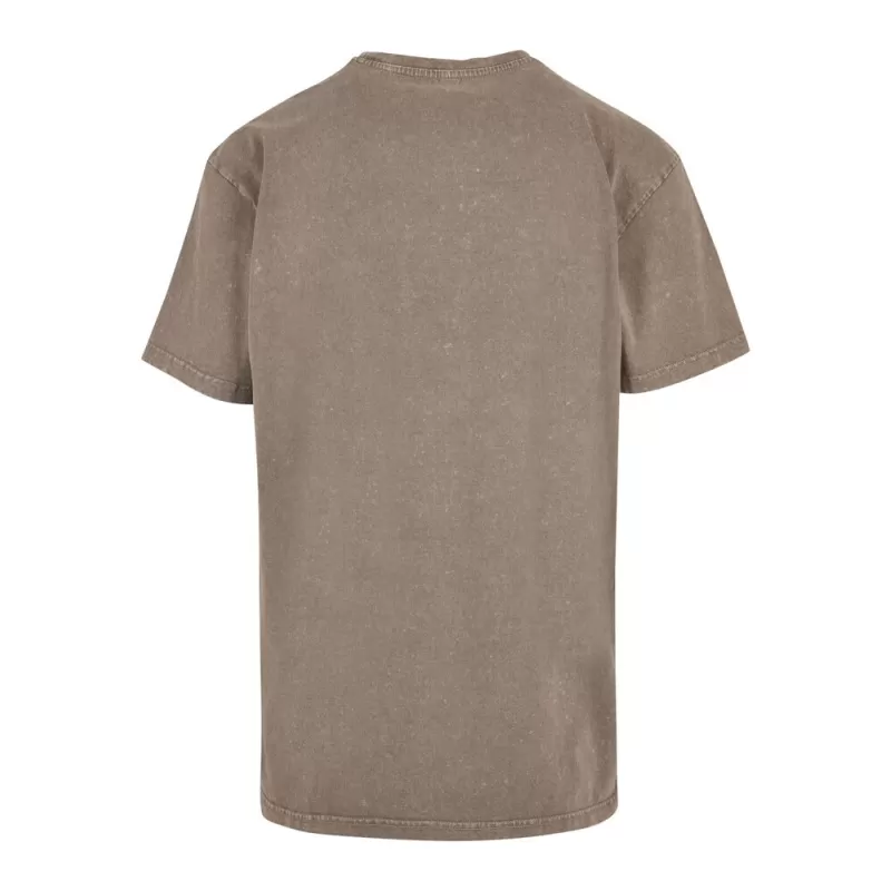T-shirt homme décoloré, coupe ample, épaules tombantes, en coton, 240 g/m²