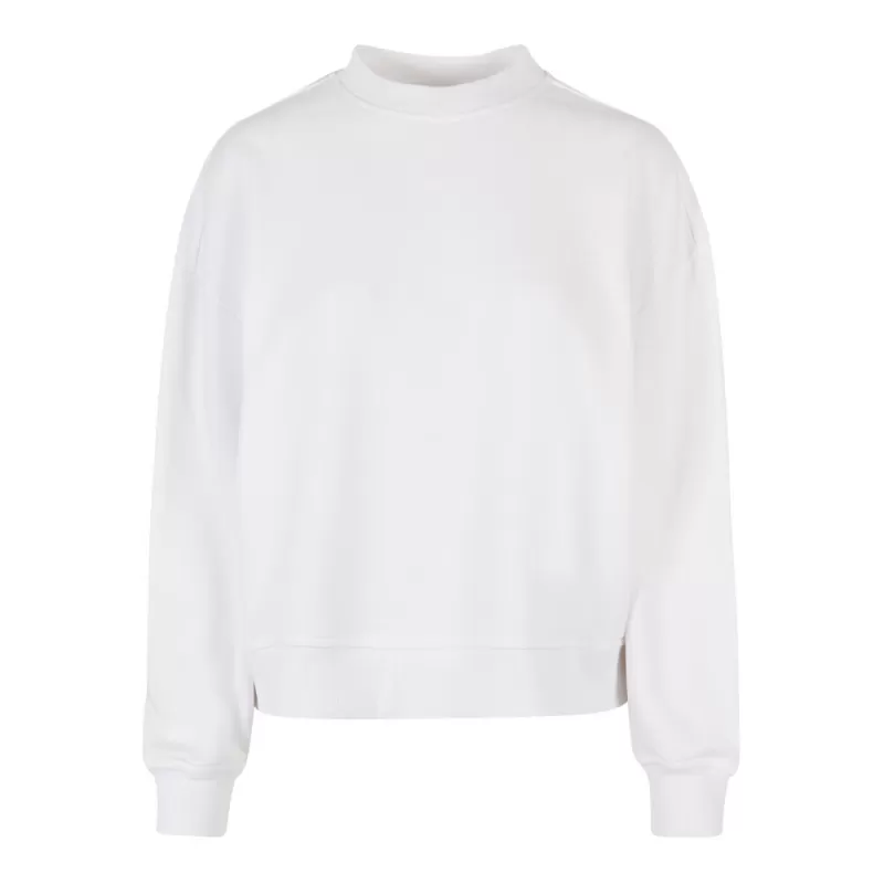 Sweat col rond femme oversize épaules tombantes NO LABEL, 300 g/m²