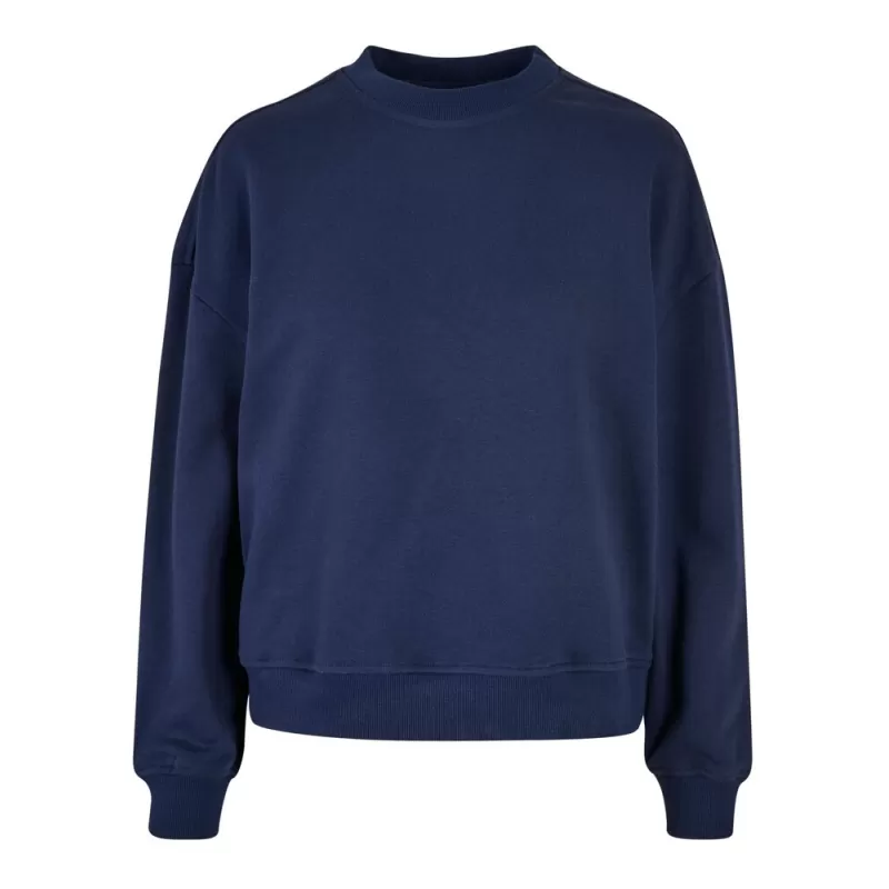 Sweat col rond femme oversize épaules tombantes NO LABEL, 300 g/m²