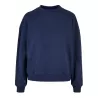 Sweat col rond femme oversize épaules tombantes NO LABEL, 300 g/m²