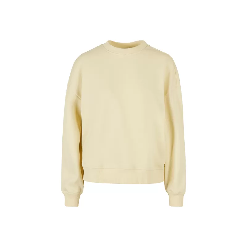 Sweat col rond femme oversize épaules tombantes NO LABEL, 300 g/m²