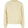 Sweat col rond femme oversize épaules tombantes NO LABEL, 300 g/m²