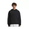 Sweat à capuche homme oversize duveteux, poche kangourou, épaules basses, 330 g/m²