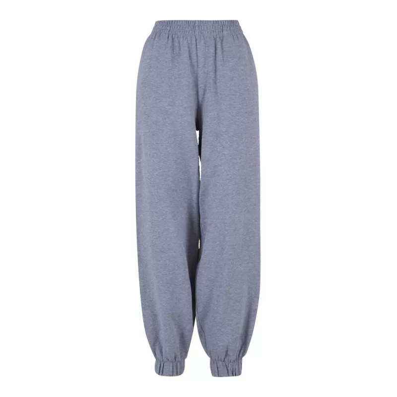 Jogging femme taille haute, taille élastiquée, bas de jambes resserrés, 300 g/m²