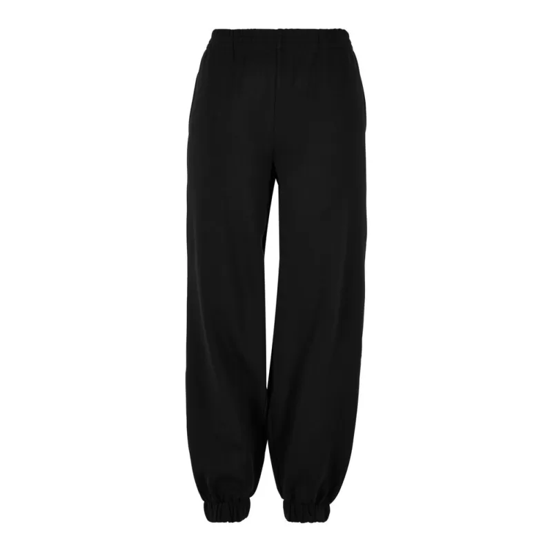 Jogging femme taille haute, taille élastiquée, bas de jambes resserrés, 300 g/m²